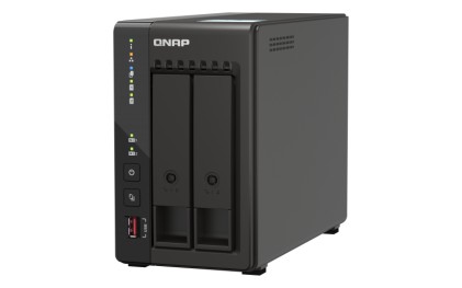 Nas Qnap Ts-253E Tower 2-Bay Cpu Celeron J6412 Dual Core + 8 Gb Ddr4 2X M.2 Gen.3X1 + 2X 2.5 Gbe