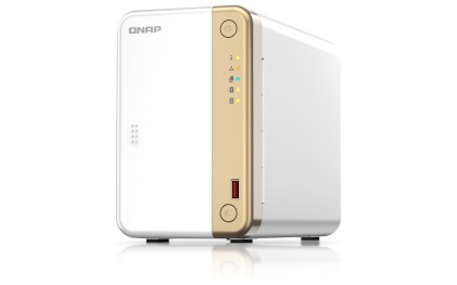 QNAP TS-262 NAS Tower Collegamento ethernet LAN Oro, Bianco N4505 - Confezione aperta