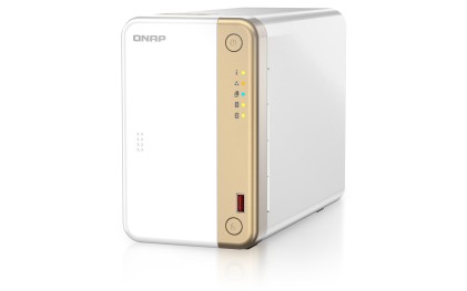 QNAP TS-262 NAS Tower Collegamento ethernet LAN Oro, Bianco N4505 - Confezione aperta