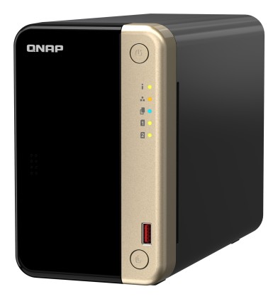 QNAP TS-264 NAS Tower Intel Celeron N5095 8 GB 0 TB QNAP QTS Nero, Oro