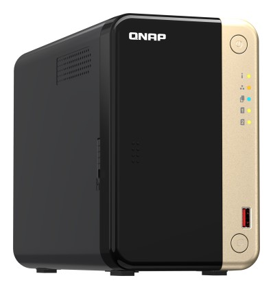 Nas Qnap Ts-264 Tower 2-Bay Cpu Celeronr N5105/N5095 Quad Core + 8 Gb Ddr4 + 2X Sata 2,5&#34;/3,5&#34; + 2X