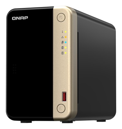 Nas Qnap Ts-264 Tower 2-Bay Cpu Celeronr N5105/N5095 Quad Core + 8 Gb Ddr4 + 2X Sata 2,5&#34;/3,5&#34; + 2X