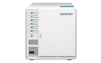 QNAP TS-351 J1800 Collegamento ethernet LAN Tower Bianco NAS