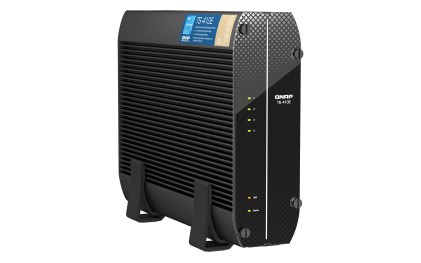 QNAP TS-410E NAS Tower Collegamento ethernet LAN Nero J6412
