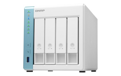 Qnap Nas Tower 4Bay 2.5"/3.5" Ssd/Hdd Sata, Al314 4Core 1.7Ghz, 2Gb Sodimm Ddr3L (Max 8Gb), 1X2.5Gbe + 1Xgbe Lan, 3Xusb 3.2, With Lockable Trays And Keys