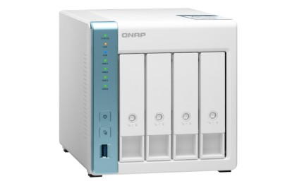 Qnap Nas Tower 4Bay 2.5"/3.5" Ssd/Hdd Sata, Al314 4Core 1.7Ghz, 2Gb Sodimm Ddr3L (Max 8Gb), 1X2.5Gbe + 1Xgbe Lan, 3Xusb 3.2, With Lockable Trays And Keys