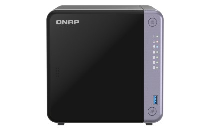 Qnap Nas - 4-Bay 3.5&#34; Desktop Nas, Al524 4C 2.0Ghz, 4Gb Ddr4 Ram (Max 16Gb), 1 X 10Gbe Sfp+, 2 X 2.5