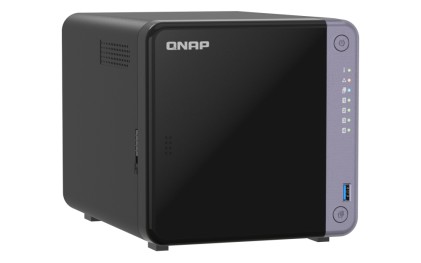 Qnap Nas - 4-Bay 3.5&#34; Desktop Nas, Al524 4C 2.0Ghz, 4Gb Ddr4 Ram (Max 16Gb), 1 X 10Gbe Sfp+, 2 X 2.5