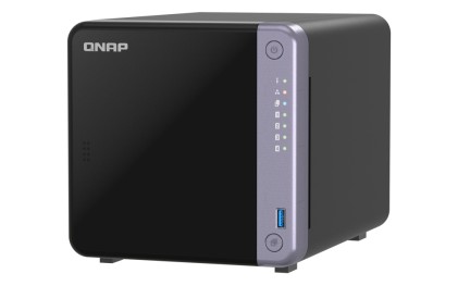 Qnap Nas - 4-Bay 3.5&#34; Desktop Nas, Al524 4C 2.0Ghz, 4Gb Ddr4 Ram (Max 16Gb), 1 X 10Gbe Sfp+, 2 X 2.5
