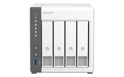 QNAP TS-433 NAS Tower ARM Cortex-A55 4 GB 0 TB QNAP QTS Bianco