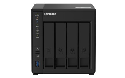Qnap Nas Tower 4Bay 2.5"/3.5" Ssd/Hdd Sata, Intel Celeron J4025 2Core 2.0Ghz, 4Gb Sodimm Ddr4 (Max 8