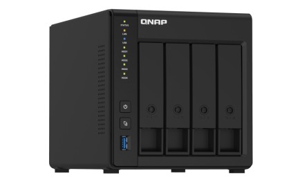 Qnap Nas Tower 4Bay 2.5"/3.5" Ssd/Hdd Sata, Intel Celeron J4025 2Core 2.0Ghz, 4Gb Sodimm Ddr4 (Max 8