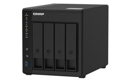 Qnap Nas Tower 4Bay 2.5"/3.5" Ssd/Hdd Sata, Intel Celeron J4025 2Core 2.0Ghz, 4Gb Sodimm Ddr4 (Max 8