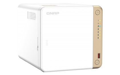 Nas Qnap Ts-462 Tower 4-Bay Cpu Celeron N4505 Dual Core + 4 Gb Ddr4 4X Sata 2,5&#34;/3,5&#34; + 2X M.2 Gen.3