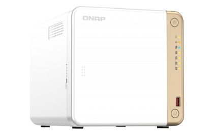 Nas Qnap Ts-462 Tower 4-Bay Cpu Celeron N4505 Dual Core + 4 Gb Ddr4 4X Sata 2,5&#34;/3,5&#34; + 2X M.2 Gen.3