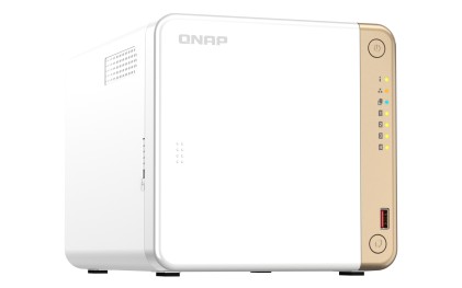 QNAP TS-462-4G server NAS e di archiviazione Tower Intel Celeron N4505 4 GB DDR4 0 TB QNAP QTS Bianco