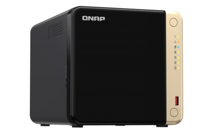 QNAP TS-464-4G server NAS e di archiviazione Tower Collegamento ethernet LAN Nero