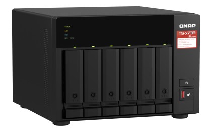 QNAP TS-673A NAS Tower Collegamento ethernet LAN Nero V1500B