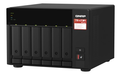QNAP TS-673A NAS Tower Collegamento ethernet LAN Nero V1500B