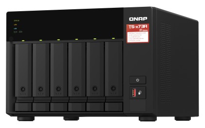 QNAP TS-673A NAS Tower Collegamento ethernet LAN Nero V1500B