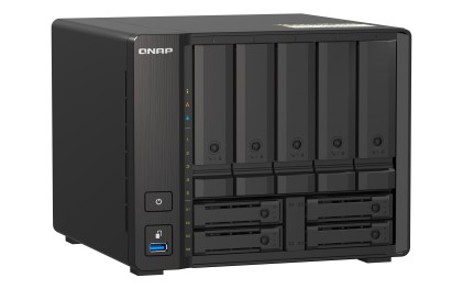 QNAP TS-H973AX NAS Tower Ryzen Embedded V1500B 8 GB DDR4 0 TB QuTS hero Nero