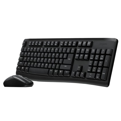 Rapoo X1800Pro tastiera Mouse incluso Universale RF Wireless QWERTY Nero