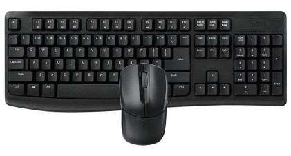 Rapoo X1800Pro tastiera Mouse incluso Universale RF Wireless QWERTY Nero