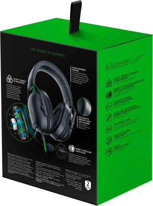 Razer Blackshark V2 X Auricolare Cablato A Padiglione Gaming Nero, Verde