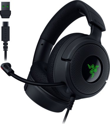 Razer Kraken V4 X Auricolare Cablato A Padiglione Gaming USB Type-C / USB Type-A Nero