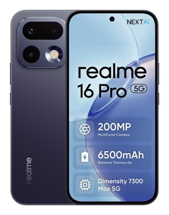 Realme Smartphone 16 Pro 5G 256Gb 8Gb Pebble Grey