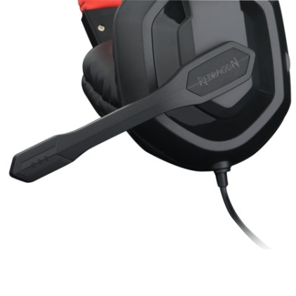 REDRAGON H120 cuffia e auricolare Cablato A Padiglione Giocare Nero, Rosso