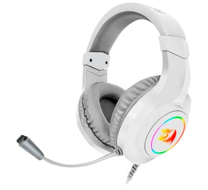 REDRAGON H260 RGB Auricolare Cablato A Padiglione Giocare USB tipo A Bianco