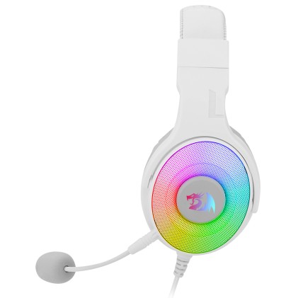 REDRAGON H350W-RGB-1 cuffia e auricolare Cablato A Padiglione Giocare USB tipo A Bianco