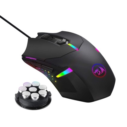 REDRAGON M601RGB mouse Ambidestro USB tipo A Ottico 7200 DPI