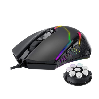 REDRAGON M601RGB mouse Ambidestro USB tipo A Ottico 7200 DPI