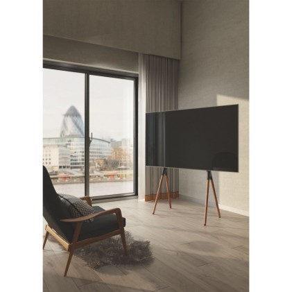 Staffa  Pavimento Per Tv 64-70 40Kg Elegant 70W Nero / Noce