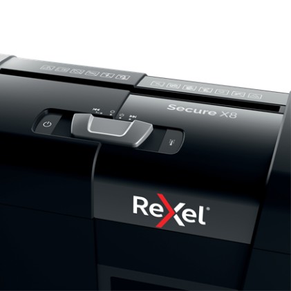 Rexel Secure X8 distruggi documenti Triturazione incrociata 70 dB Nero