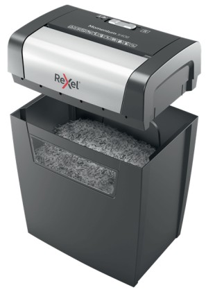 Rexel Momentum X406 distruggi documenti Taglio a particelle Blu, Grigio