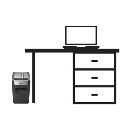 Rexel Momentum X410-SL distruggi documenti Triturazione incrociata Nero, Grigio