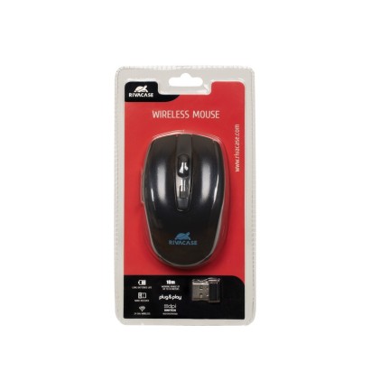 Rivacase Bundle Borsa Per Notebook Nera 15.6" + Mouse Wireless