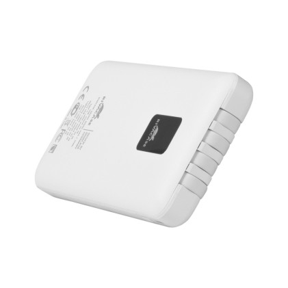 Battery Bank 10.000 Mah Per Smartphone E Tablet Con 4 Cavi Di Connessione Integrati