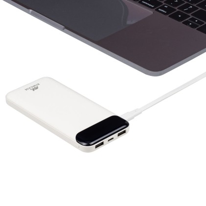 Battery Bank 10.000 Mah Per Smartphone E Tablet Con Display