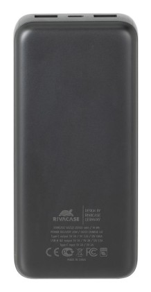 Battery Bank  (20000 Mah) Pd 20W Con Lcd Nera