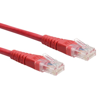 Roline Cavo Utp Patchcord Cat.6/Class E, Rosso, 0.3M