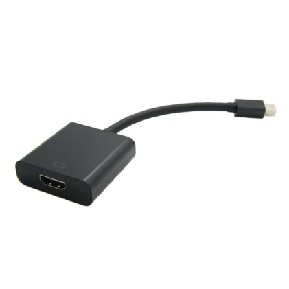 Adattatore Mini Dp-Hdmi 2K 60Hz M/F Con Cavo 0,10Cm Nero