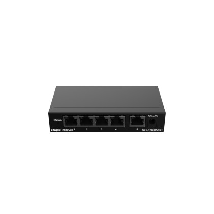 Reyee Smart Switch 5 Porte Gigabit (Chassis Metallico Desktop)
