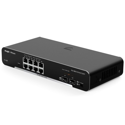 Reyee Cloud Switch Managed Gigabit L2 8 Porte, 2 Slot Sfp (Chassis Metallico Desktop)