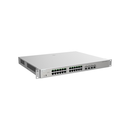 Reyee Cloud Switch Managed Gigabit Poe L3, 24Xge Poe 4Xsfp+, Power Budget 370W, Rack Mount