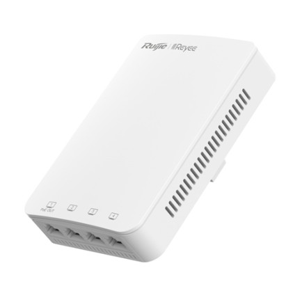 Reyee Cloud Access Point Wifi5 Ac1300 1 Porta Poe, 3Xrj45, Installazione Da Incasso