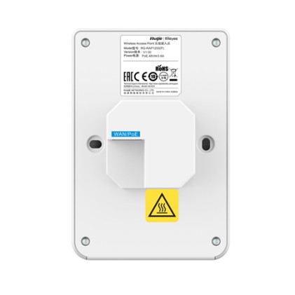 Reyee Cloud Access Point Wifi5 Ac1300 1 Porta Poe, 3Xrj45, Installazione Da Incasso